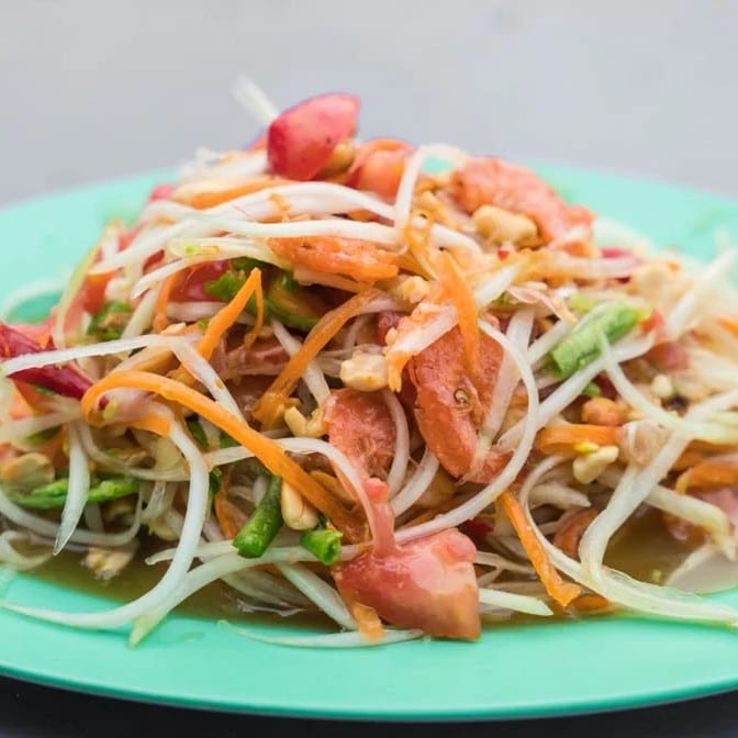 31. Somtum (Papaya Salad).