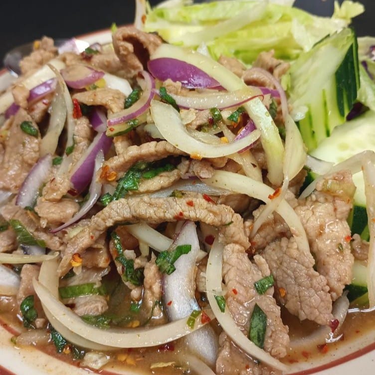 30. Namtok (Beef or Pork Salad).